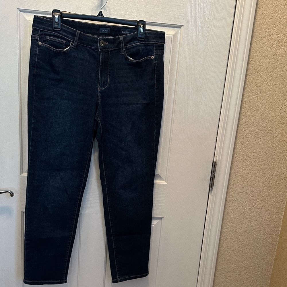 J. Jill Midnight Blue Straight-Leg Ankle Jeans Size 12P